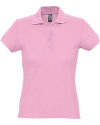 Sol's - Ladies Passion Pique Short Sleeve Polo Shirt Cotton - Lyst