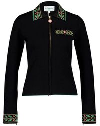 CASABLANCA - Embroidered Laurel Jackets Cotton - Lyst