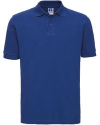 Russell - 100% Cotton Short Sleeve Polo Shirt (Bright Royal) - Lyst