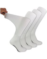 Dr.Socks - 4 Pack Long Bamboo Diabetic Socks With Grips For And - Lyst