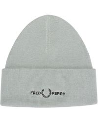 Fred Perry - Graphic Logo Beanie - Lyst