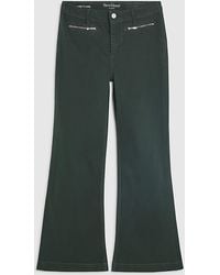 River Island - Flared Jeans Petite Zip Front Relaxed Flare - Lyst