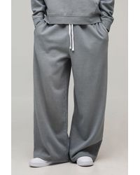 BoohooMAN - Essential Washed Extreme Wide Leg Jogger - Lyst