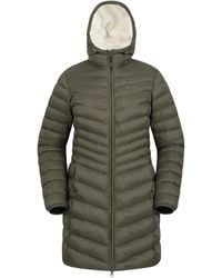 Mountain Warehouse - Ladies Florence Faux Fur Lined Padded Jacket Nylon - Lyst