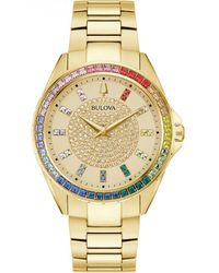 Bulova - 97A179 Crystal Phantom Watch - Lyst