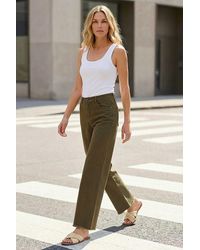Roman - Petite Cotton Frayed Hem Trouser - Lyst