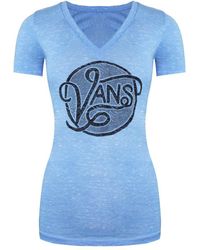 Vans - Off The Wall Graphic Logo V-Neck Short Sleeve T-Shirt Vvzi9Nm Cotton - Lyst