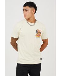 Brave Soul - Cotton Crew Neck Graphic T-Shirt - Lyst