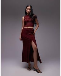 TOPSHOP - Co-Ord Twist Maxi Skirt - Lyst