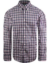 Eden Park - Paris Regular Checkered Oxford Shirt - Lyst