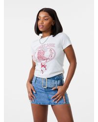 Pink Vanilla - Cowboy Boot Embellished T-Shirt - Lyst