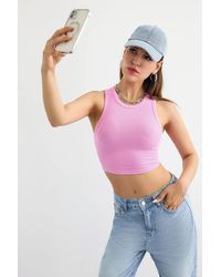 Hiccup - Basic Woven Crew-Neck Tank Top - Lyst