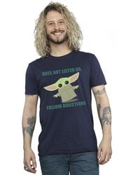 Star Wars - The Mandalorian Grogu Does Not Listen T-Shirt Cotton - Lyst