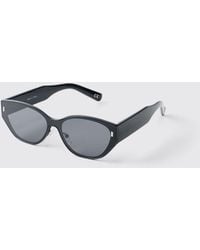BoohooMAN - Round Chunky Sunglasses - Lyst