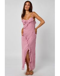 Urban Bliss - Dobby Maxi Dress With Ruffles - Lyst