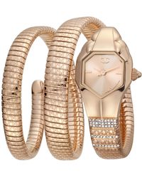 Just Cavalli - Glam Evo 1 Rosegold Dial Rose Bracelet Watch - Lyst