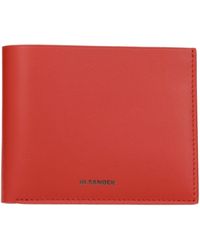Jil Sander - Leder Zwei-Falt Geldbörse - Lyst