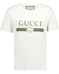 Gucci - Distressed Fake Logo T Shirt - Lyst