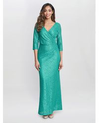 Gina Bacconi - Fearne Lace Wrap Maxi Dress - Lyst
