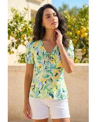 D.u.s.k - Floral Motif Tie Top - Lyst