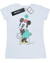 Disney - Ladies Minnie Mouse Shamrock Hat Cotton T-Shirt () - Lyst