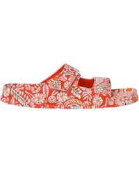 Weird Fish - Ladies Appledore Printed Pool Sliders (Tango) - Lyst