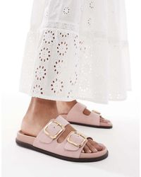 schuh - Tylee Double Buckle Sandals - Lyst