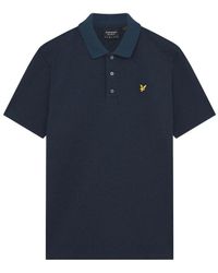 Lyle & Scott - Muddy Tonal Texture Polo Cotton - Lyst