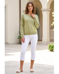 Roman - Petite Buttoned Knit Jumper - Lyst