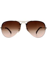 Ray-Ban - Rayban Sunglasses 3449 Gradient 001/13 59Mm Metal - Lyst