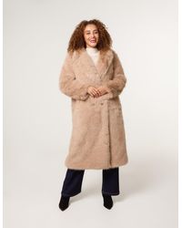 Blue Vanilla - Long Fluffy Coat - Lyst