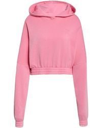 adidas - Acid-Wash Crop Hoodie - Lyst