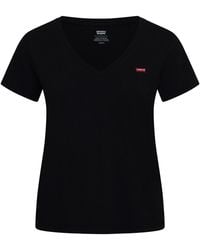 Levi's - Levi's Perfect Slub Vneck Anthracite - Lyst