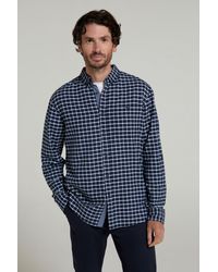 Mountain Warehouse - 'Driftwood' Check Print Shirt Cotton Long Sleeved Everyday Top - Lyst