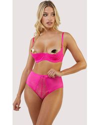 Playful Promises - Marlowe Floral Embroide High Waisted Brief - Lyst