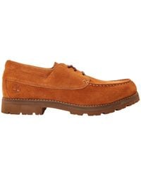 Timberland - Britton Suede Moc Toe Loafers - Lyst