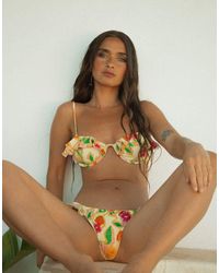 Wild Lovers - Studio 54 Bikini Bottom With Frill Detail - Lyst
