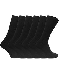 Sock Snob - 6 Pack Soft 100% Cotton Breathable Coloured Ribbed Dress Socks - Lyst