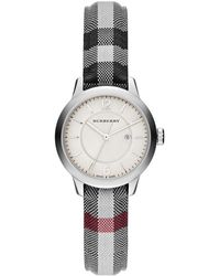 Burberry Bu10103 Classic Round 32Mm Watch in White Lyst UK