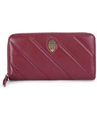 Kurt Geiger - Leather Soho Zip Around Wallet - Lyst