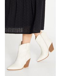 Faith - Montie Stitched Western Cowboy Ankle Boots - Lyst