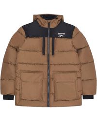Reebok - Plain Puffer Jacket (Timber) - Lyst