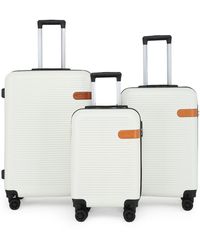 Infinity Leather - Hardshell Cabin Suitcase Robust Abs Lightweight Luggage Holiday Bag - Lyst