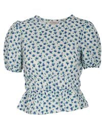Miss Selfridge - Ditsy Floral Peplum Top - Lyst