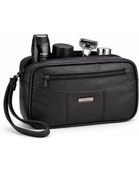 Woodland Leathers - Leather Wash Bag, Compact Travel Toiletry - Lyst