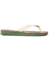 Havaianas - Graphic Print Thong Toe Flip Flops - Lyst