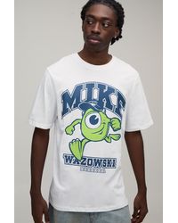 BoohooMAN - Tall Regular Monsters Inc. License Print T-Shirt - Lyst
