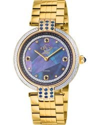 Gv2 - Matera 12802B Swiss Quartz Diamond Mop Dial Watch - Lyst