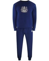 Aquascutum - Iconic Crest Crew Neck Track Set Cotton - Lyst