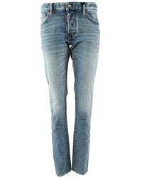DSquared² - Slim Jean Blauwe Denim Broek - Lyst